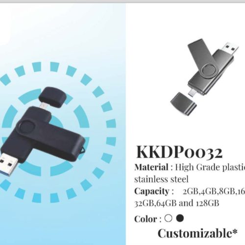 Metal Swivel OTG Pendrive 32gb