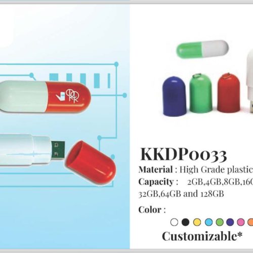 Plastic Capsule Pendrive 16gb